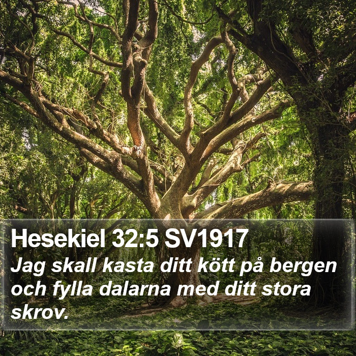 Hesekiel 32:5 SV1917 Bible Study