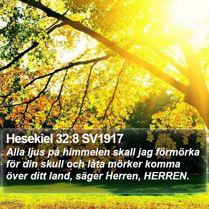 Hesekiel 32:8 SV1917 Bible Study