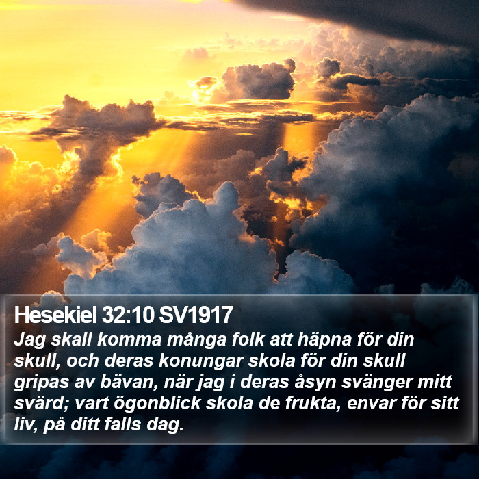 Hesekiel 32:10 SV1917 Bible Study