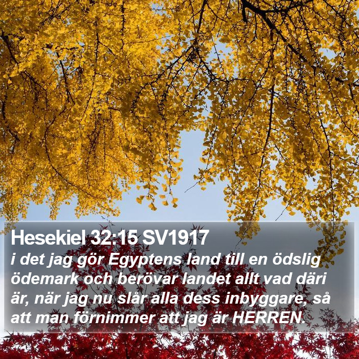 Hesekiel 32:15 SV1917 Bible Study