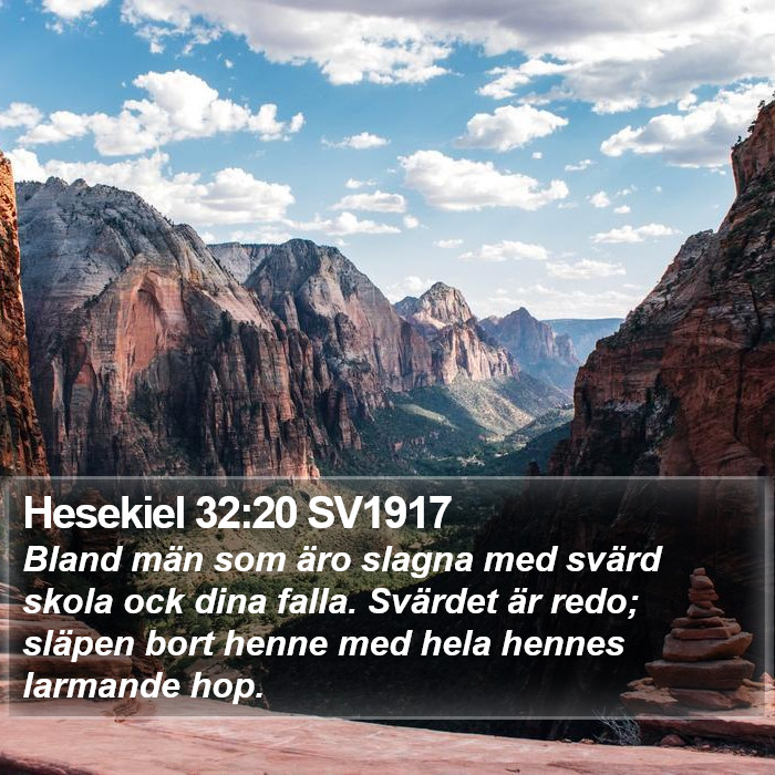 Hesekiel 32:20 SV1917 Bible Study