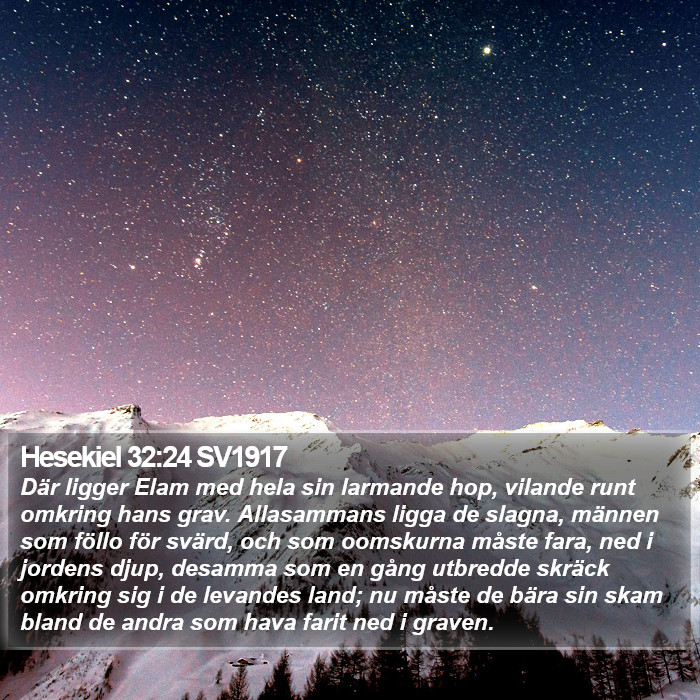 Hesekiel 32:24 SV1917 Bible Study