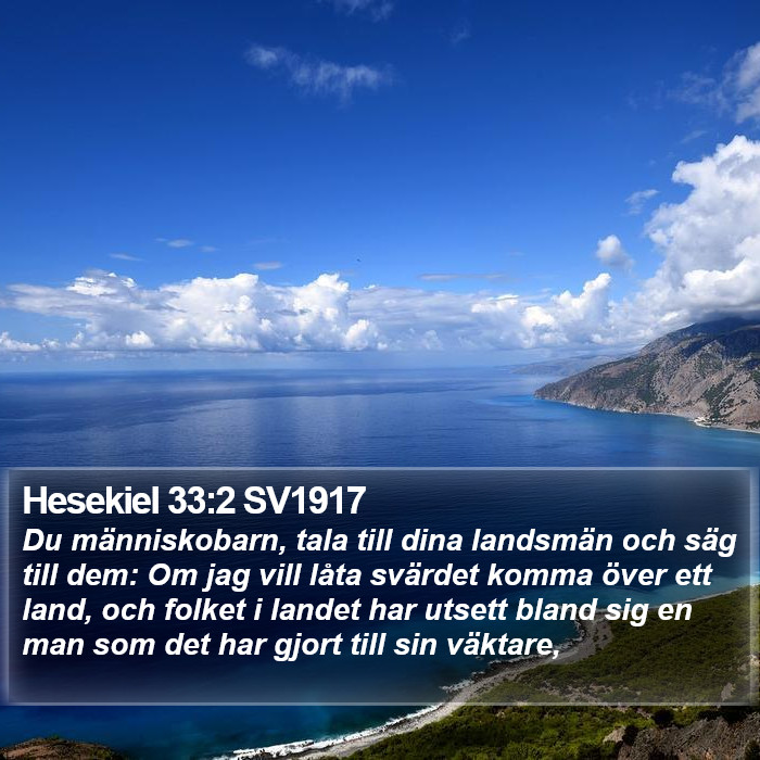 Hesekiel 33:2 SV1917 Bible Study