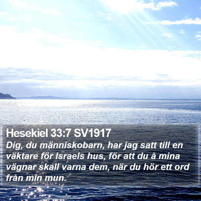 Hesekiel 33:7 SV1917 Bible Study