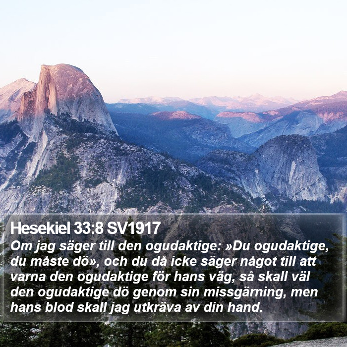 Hesekiel 33:8 SV1917 Bible Study