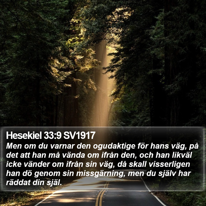 Hesekiel 33:9 SV1917 Bible Study