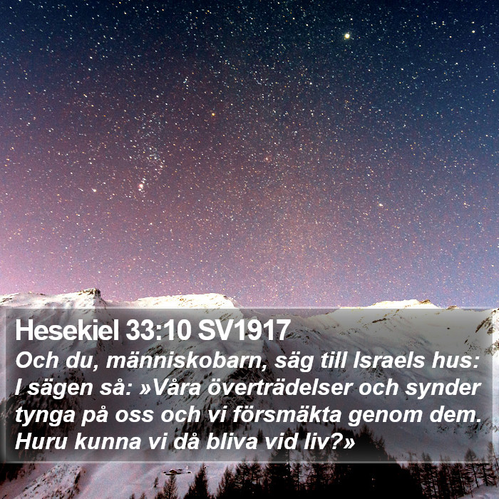 Hesekiel 33:10 SV1917 Bible Study