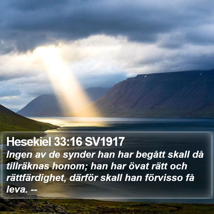 Hesekiel 33:16 SV1917 Bible Study