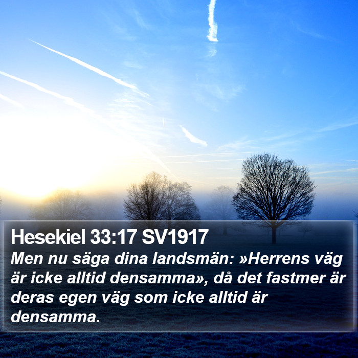 Hesekiel 33:17 SV1917 Bible Study