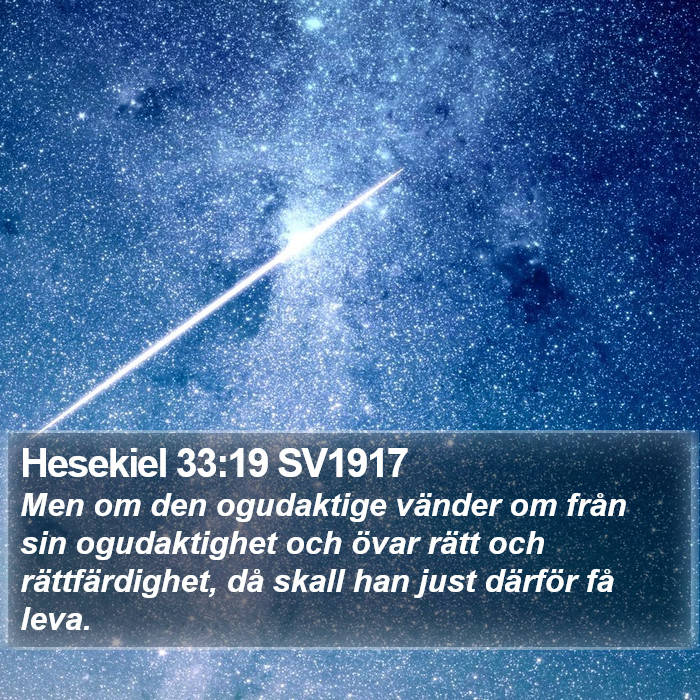 Hesekiel 33:19 SV1917 Bible Study