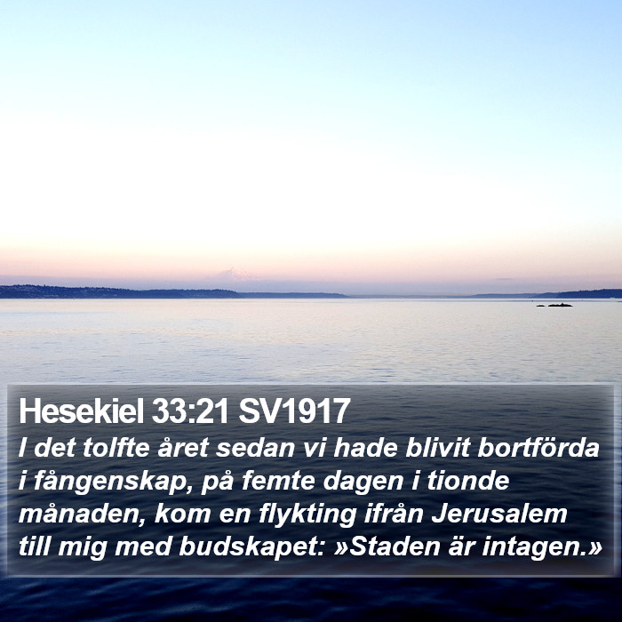 Hesekiel 33:21 SV1917 Bible Study