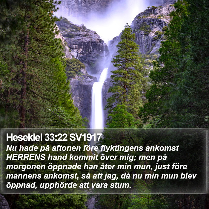 Hesekiel 33:22 SV1917 Bible Study