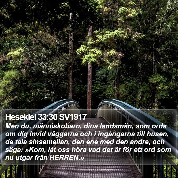 Hesekiel 33:30 SV1917 Bible Study