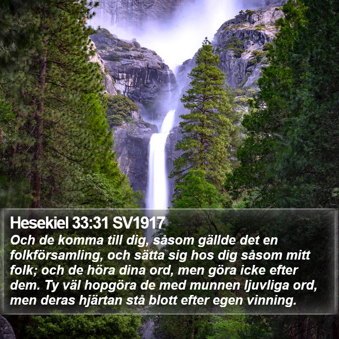 Hesekiel 33:31 SV1917 Bible Study