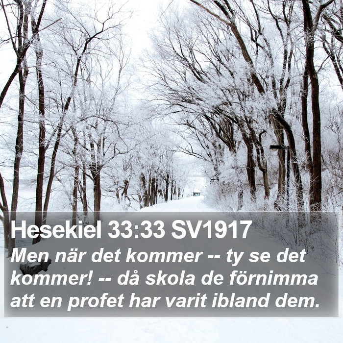 Hesekiel 33:33 SV1917 Bible Study