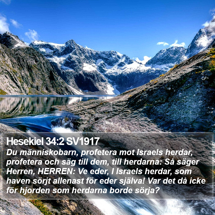 Hesekiel 34:2 SV1917 Bible Study