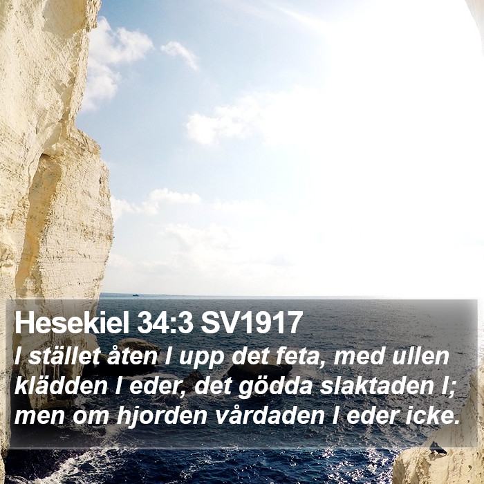 Hesekiel 34:3 SV1917 Bible Study