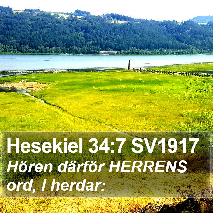 Hesekiel 34:7 SV1917 Bible Study