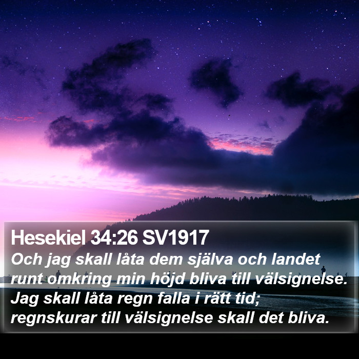 Hesekiel 34:26 SV1917 Bible Study