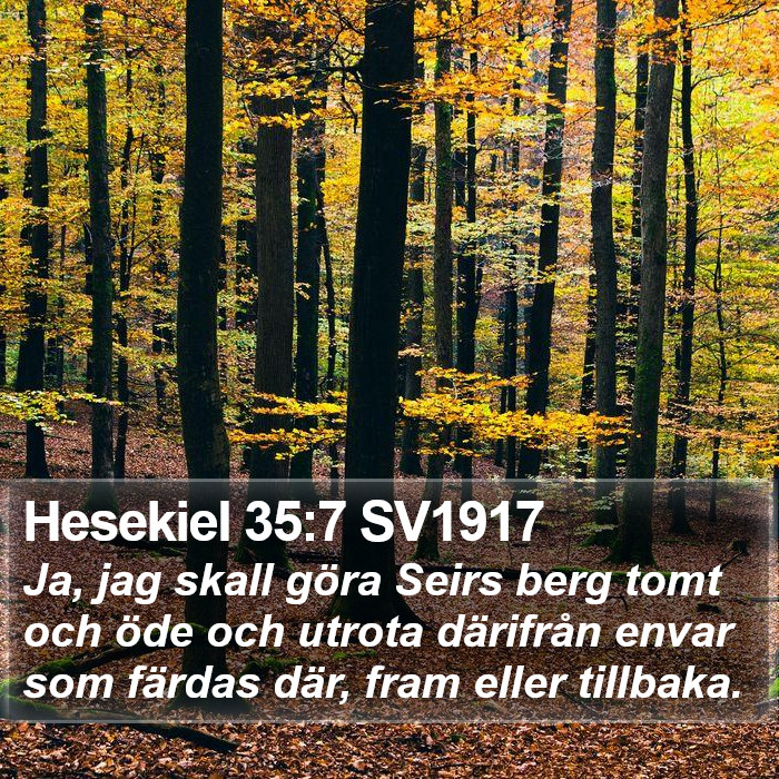 Hesekiel 35:7 SV1917 Bible Study