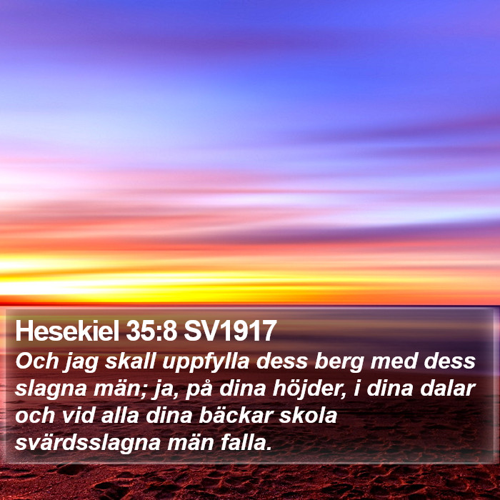 Hesekiel 35:8 SV1917 Bible Study