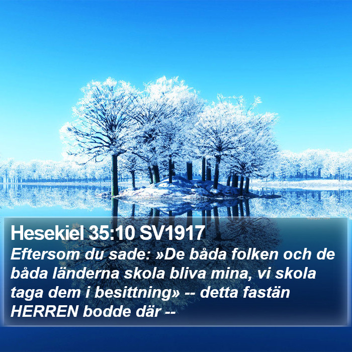 Hesekiel 35:10 SV1917 Bible Study