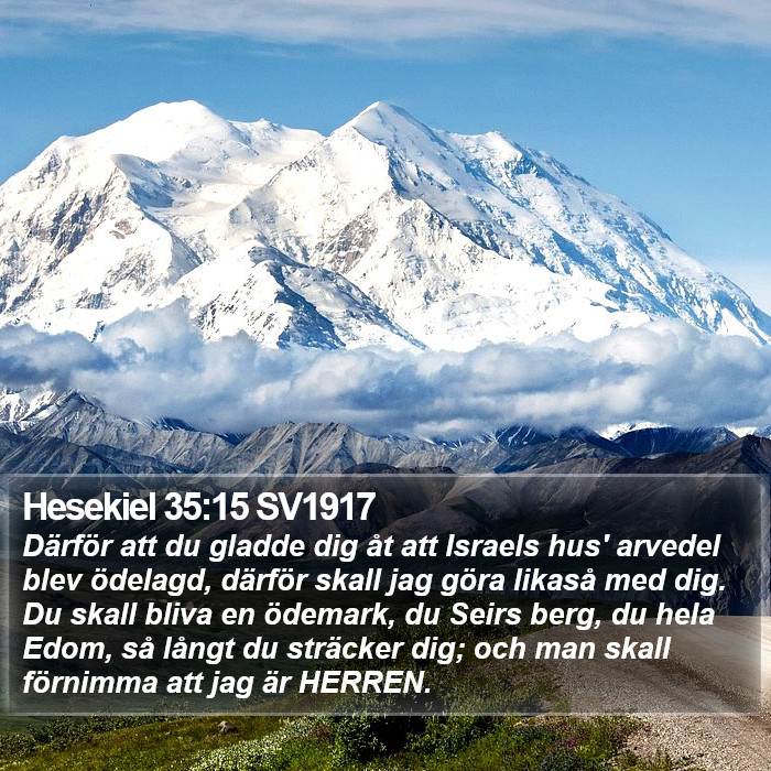 Hesekiel 35:15 SV1917 Bible Study