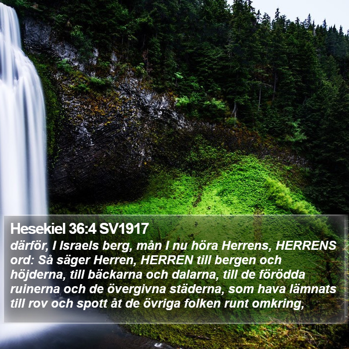 Hesekiel 36:4 SV1917 Bible Study