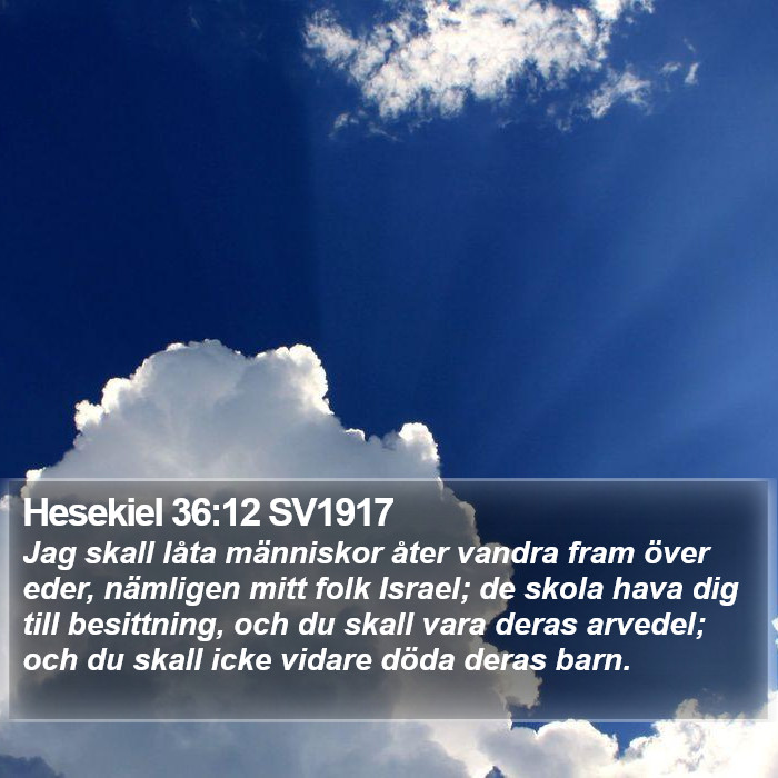 Hesekiel 36:12 SV1917 Bible Study