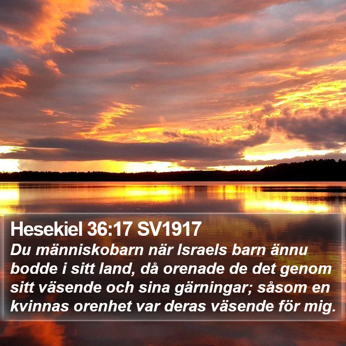 Hesekiel 36:17 SV1917 Bible Study