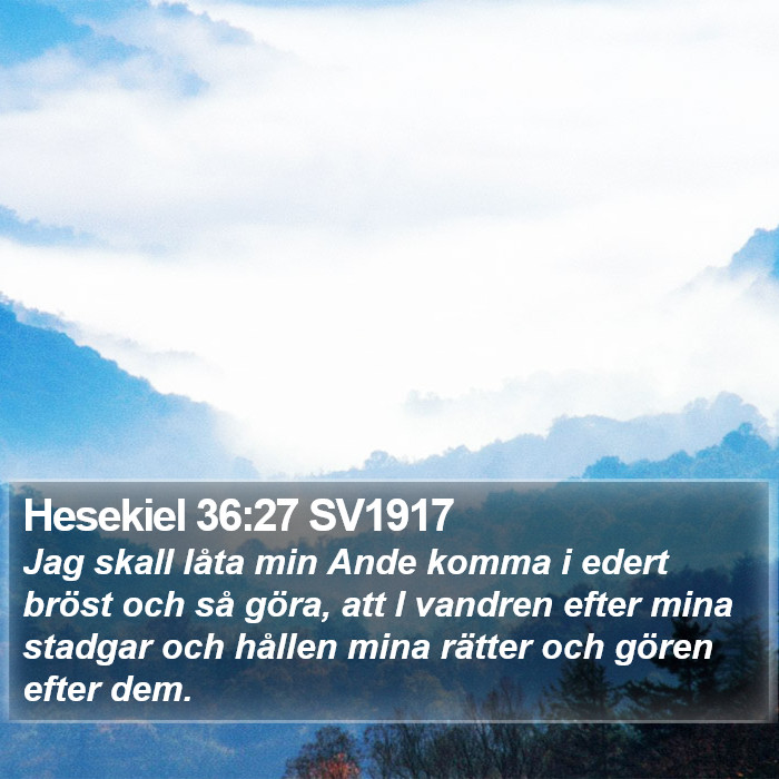 Hesekiel 36:27 SV1917 Bible Study