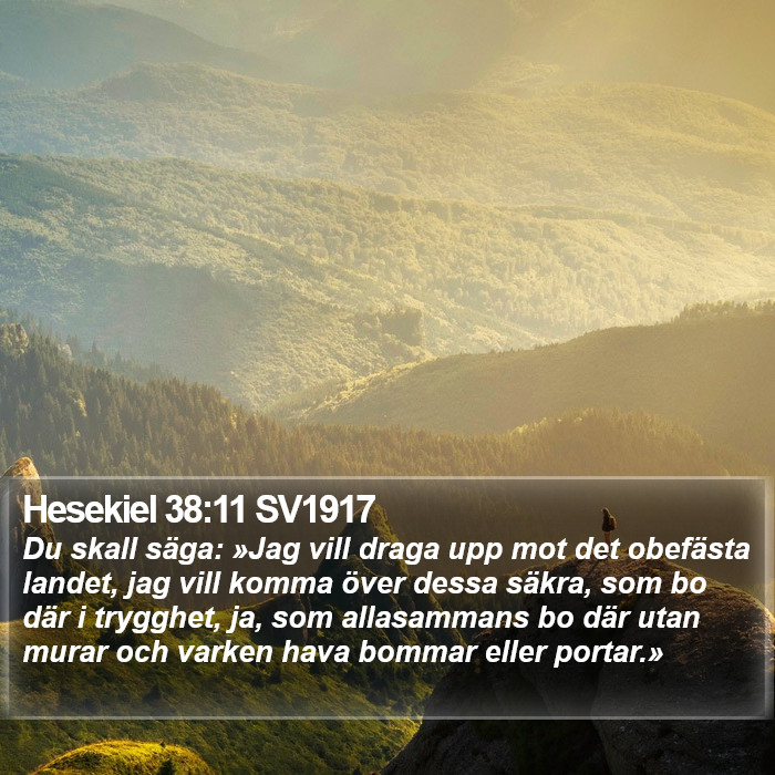 Hesekiel 38:11 SV1917 Bible Study