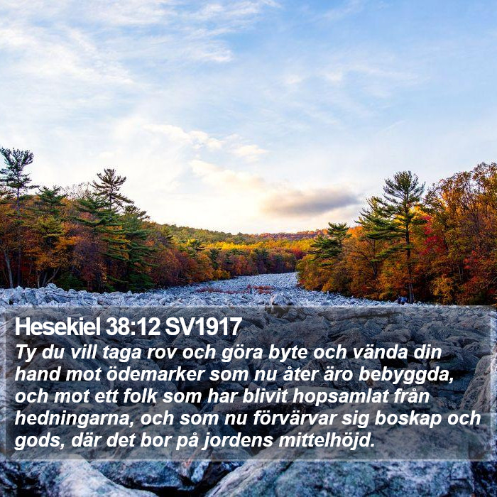 Hesekiel 38:12 SV1917 Bible Study