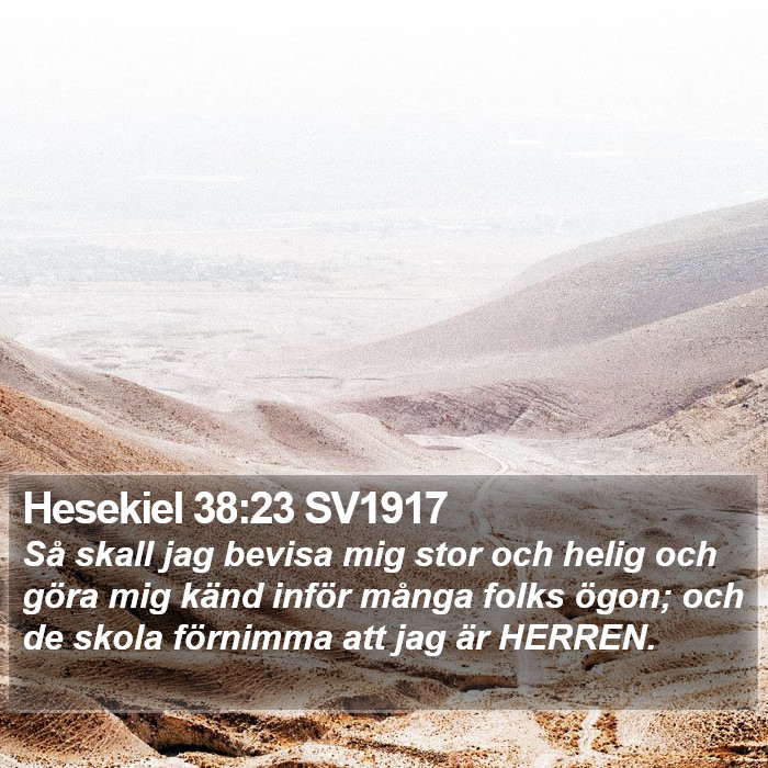 Hesekiel 38:23 SV1917 Bible Study