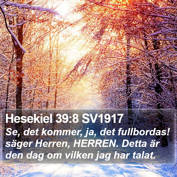 Hesekiel 39:8 SV1917 Bible Study