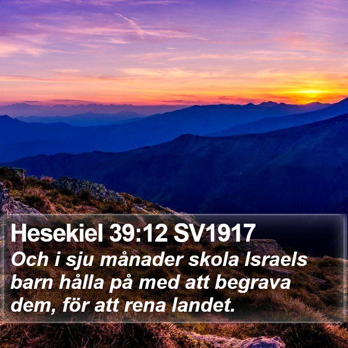 Hesekiel 39:12 SV1917 Bible Study