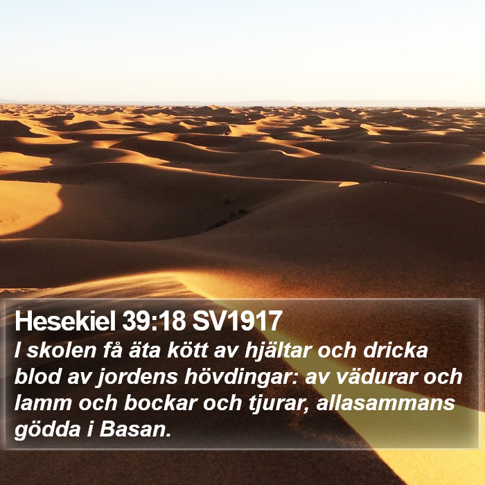 Hesekiel 39:18 SV1917 Bible Study