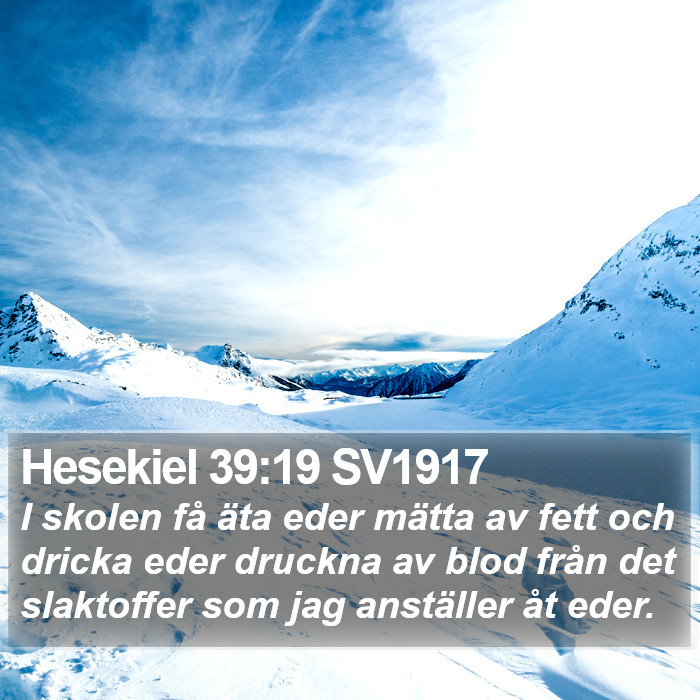 Hesekiel 39:19 SV1917 Bible Study