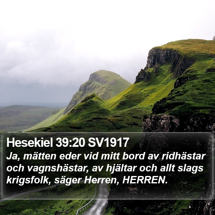 Hesekiel 39:20 SV1917 Bible Study