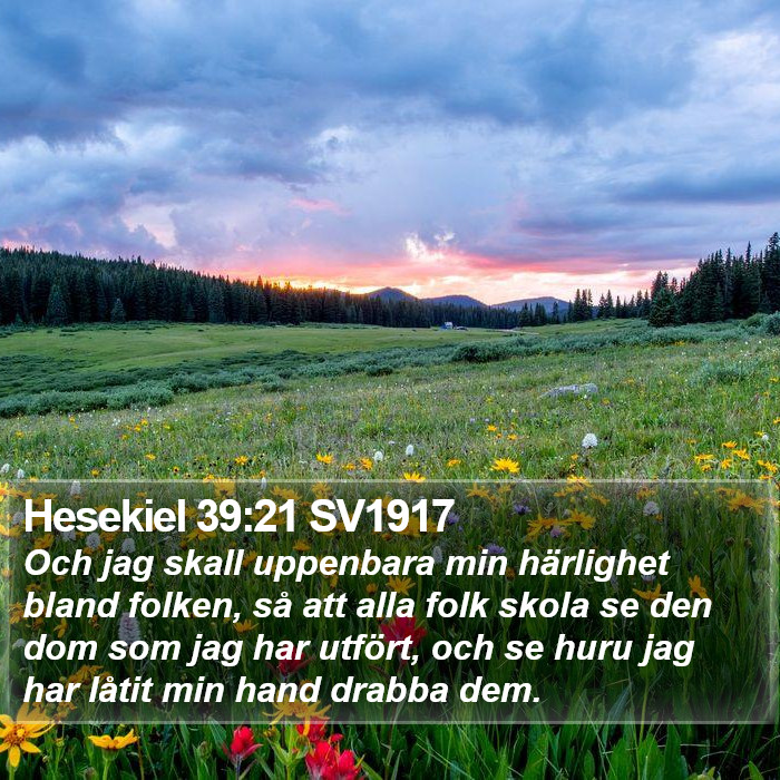 Hesekiel 39:21 SV1917 Bible Study