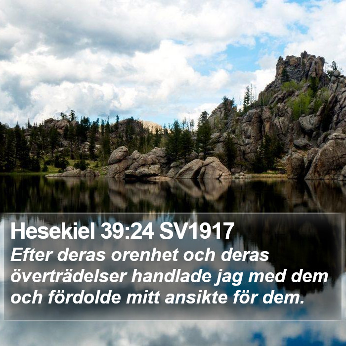 Hesekiel 39:24 SV1917 Bible Study