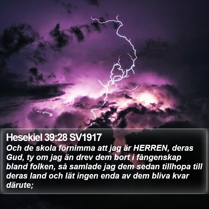 Hesekiel 39:28 SV1917 Bible Study