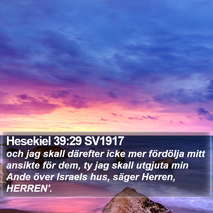 Hesekiel 39:29 SV1917 Bible Study