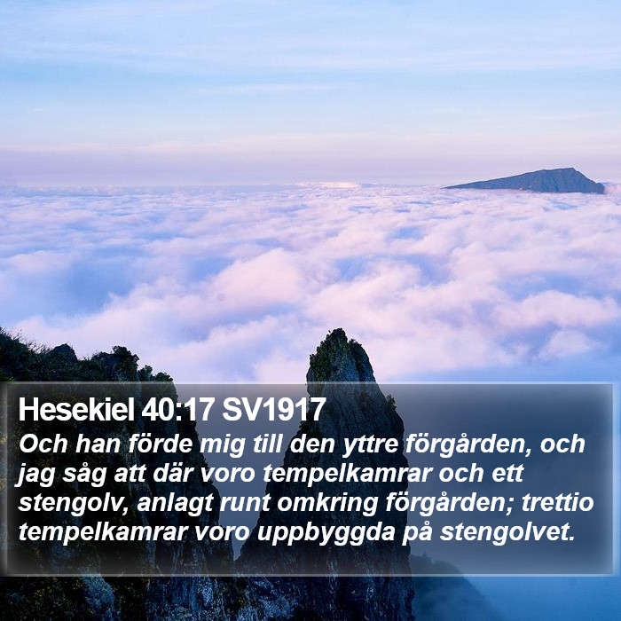 Hesekiel 40:17 SV1917 Bible Study