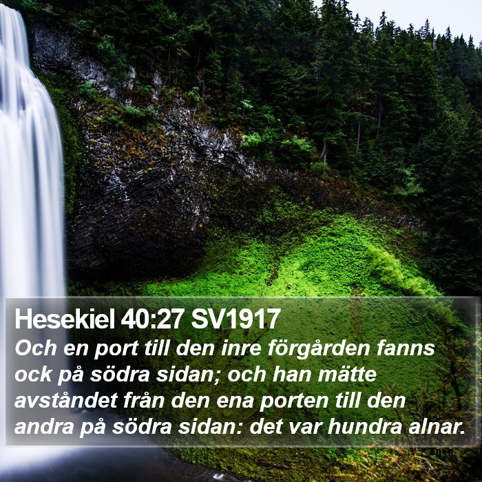 Hesekiel 40:27 SV1917 Bible Study