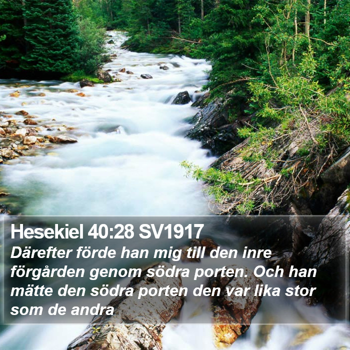 Hesekiel 40:28 SV1917 Bible Study