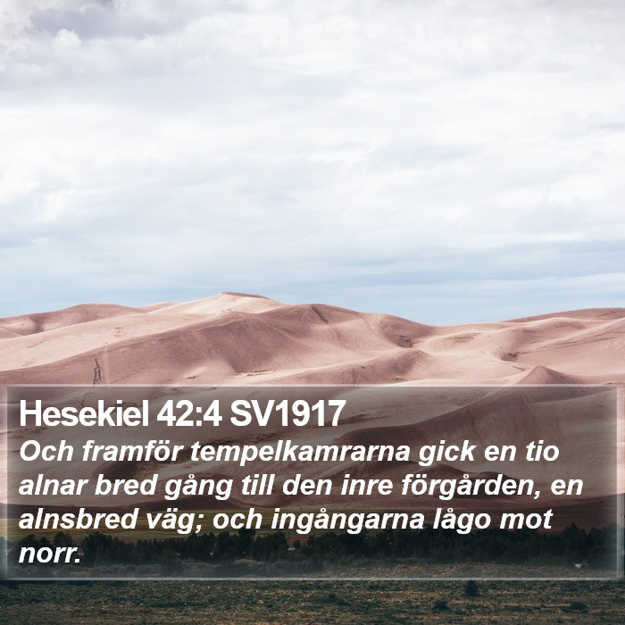 Hesekiel 42:4 SV1917 Bible Study