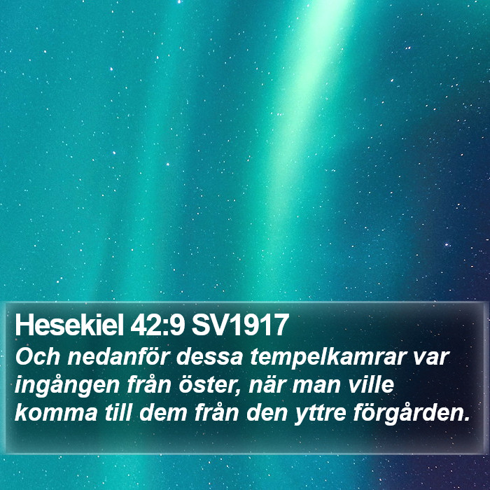 Hesekiel 42:9 SV1917 Bible Study