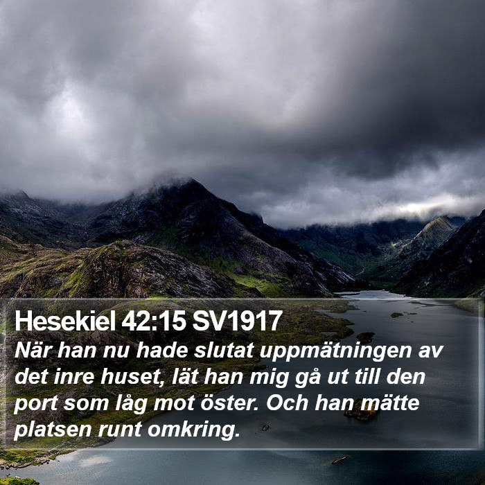 Hesekiel 42:15 SV1917 Bible Study