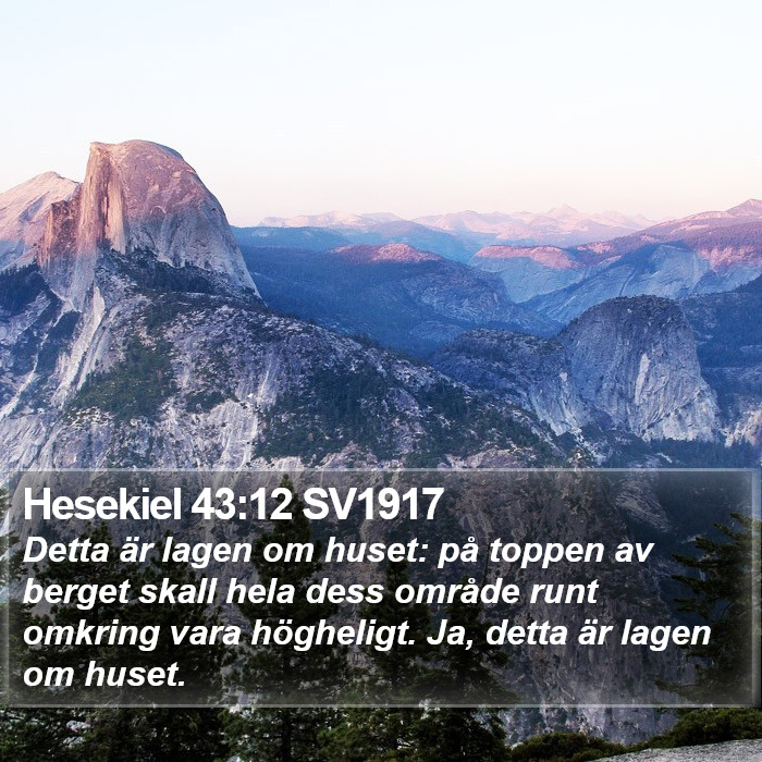 Hesekiel 43:12 SV1917 Bible Study